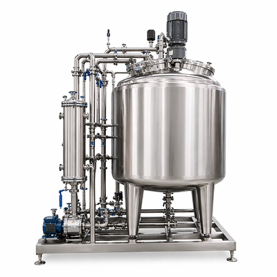 GMP Solution Preparation System 1000L with SS316L Mixing Tank (Automatic PLC Control, CIP Ready)