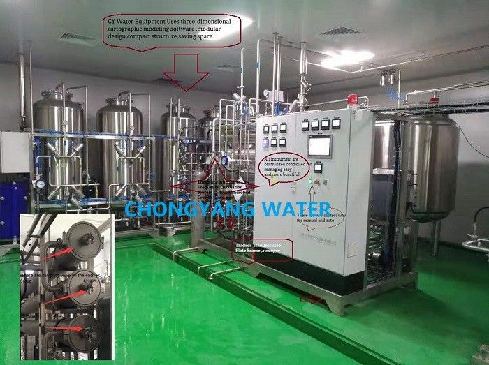 CEDI 製薬産業の脱イオン水処理プラント Ro 水フィルター システム